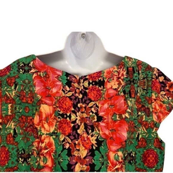 Womens Madison‎ Leigh Floral Cap Sleeve Shift Dress Size 16 NWT - Picture 5 of 12